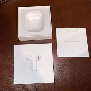 BOX ONLY Apple AirPods box with manual